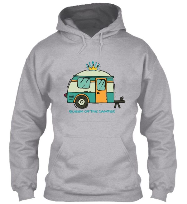 queen of the camper cute graphics hoodie