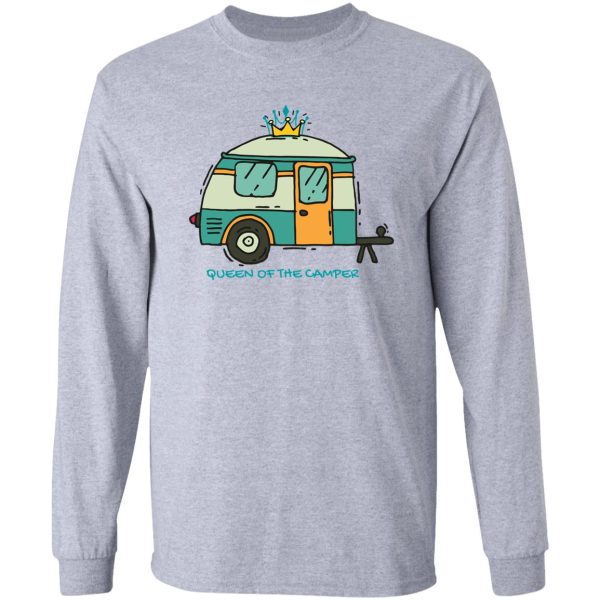 queen of the camper cute graphics long sleeve