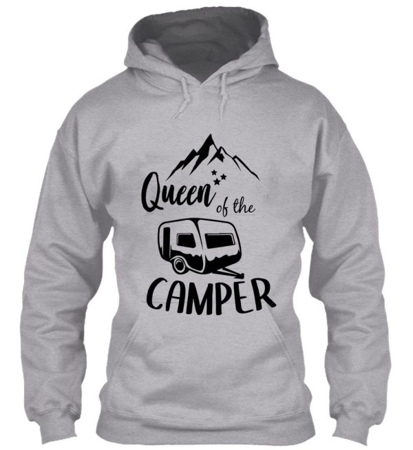 queen of the camper funny camping for camper hoodie