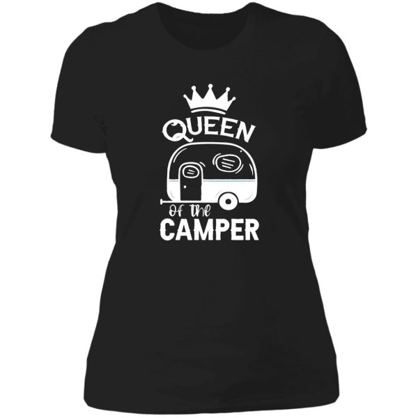 queen of the camper lady t-shirt