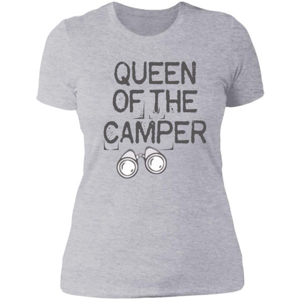 queen of the camper lady t-shirt