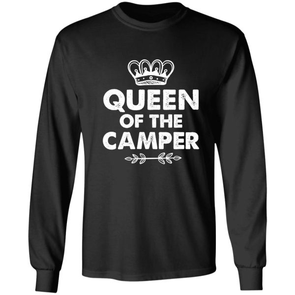 queen of the camper unisex shirt - camping shirt camper tshirt shirt camper gift funny rv shirt rv shirt camper shirt camping shirt long sleeve