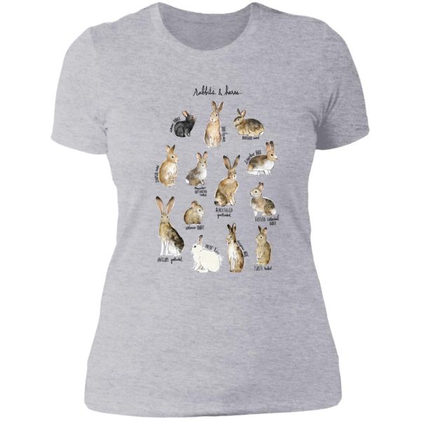 rabbits & hares lady t-shirt