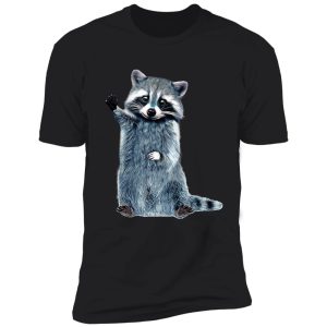 raccoon cute girls raccoon shirt, ladies raccoon shirt trash panda shirt