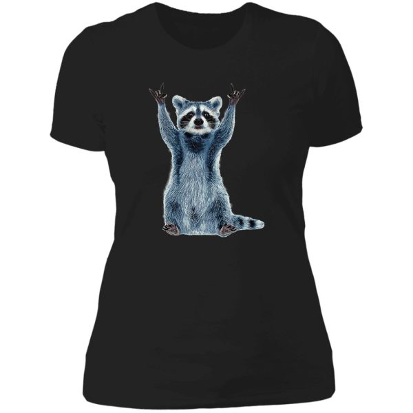 raccoon shirt-cool nature raccoon tee cute raccoon classic lady t-shirt