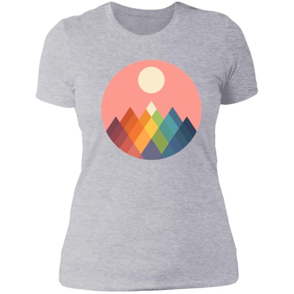 rainbow peak lady t-shirt