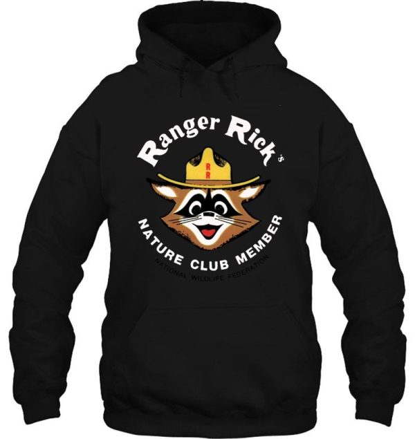 ranger rick's nature club vintage member badge hoodie