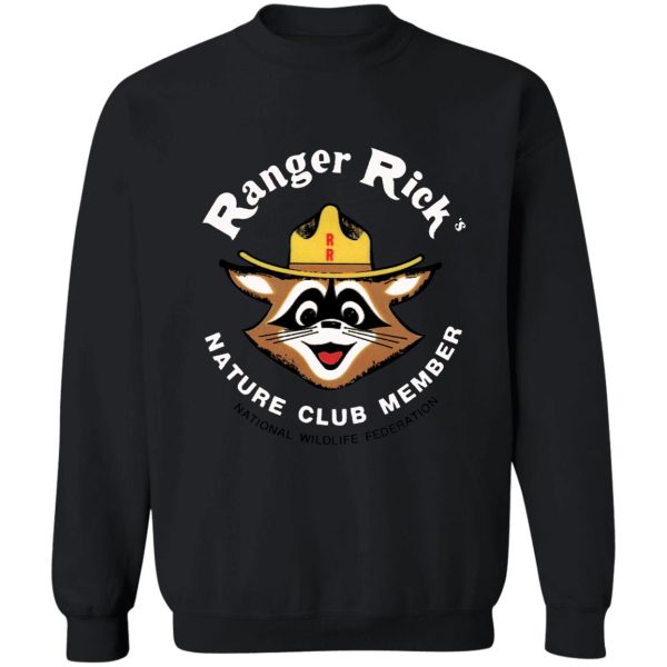 ranger rick's nature club vintage member badge sweatshirt