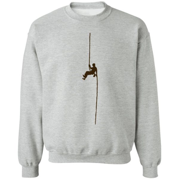 rappeling rock climbing sweatshirt