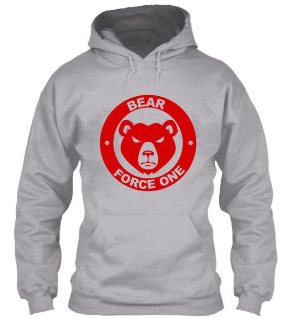 red bear force one logo hoodie