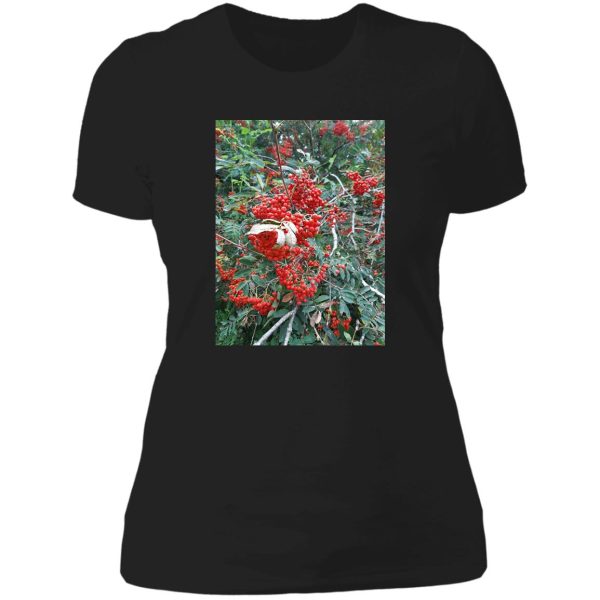 red berry bush lady t-shirt