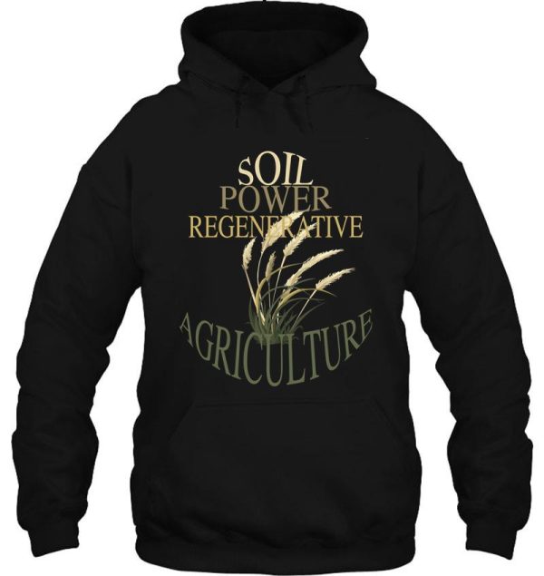 regenerative agriculture gold hoodie