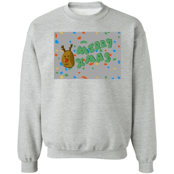 reindeer christmas climbing wall sweatshirt