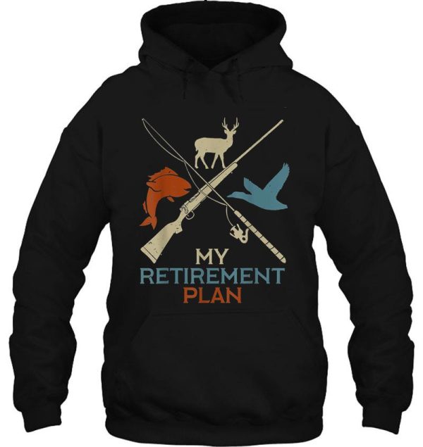 retirement hunting fishing grandfather t-shirt hoodie