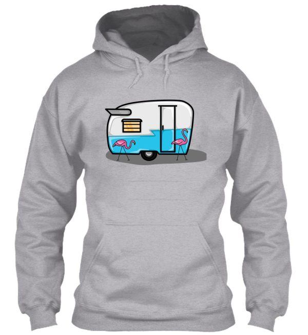 retro blue campers hoodie