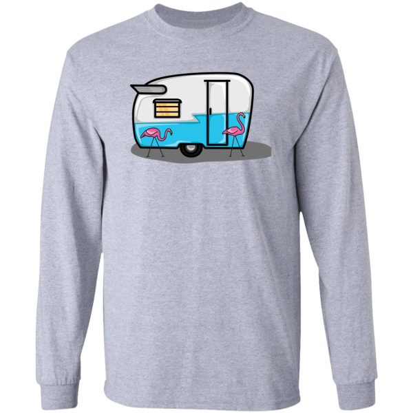 retro blue campers long sleeve
