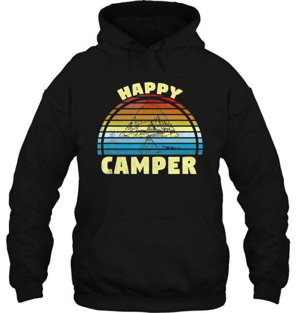 retro camping camper campfire adventure outdoor camper funny mountain hoodie