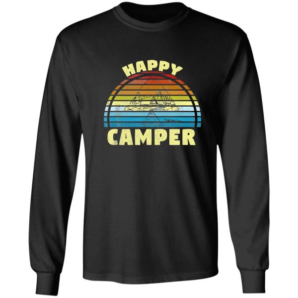 retro camping camper campfire adventure outdoor camper funny mountain long sleeve