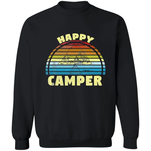 retro camping camper campfire adventure outdoor camper funny mountain sweatshirt