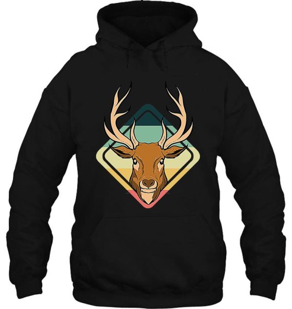 retro deer hunting gift i vintage costume antlers t-shirt hoodie