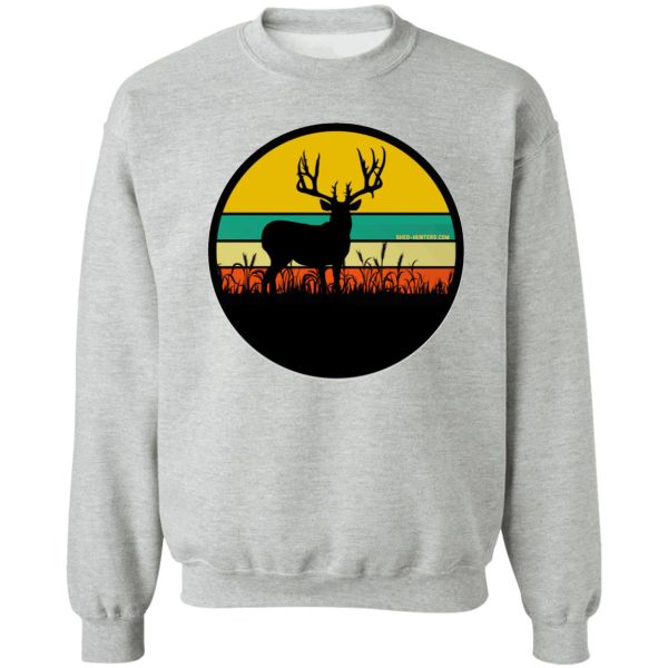 retro deer shed hunters sweatshirt