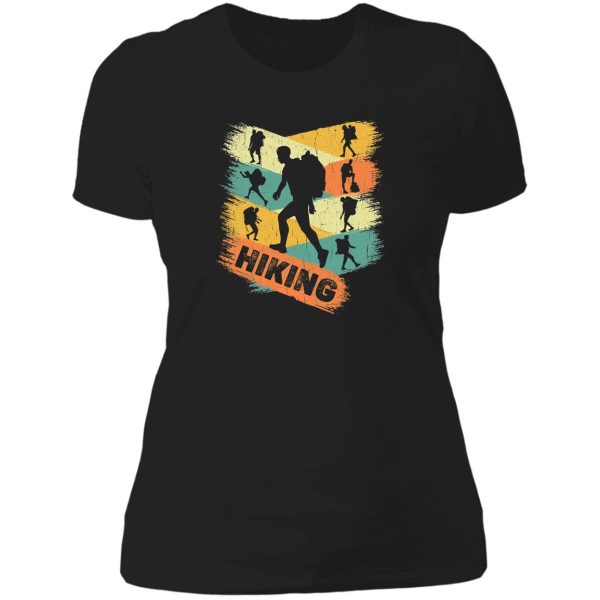 retro hiker lady t-shirt