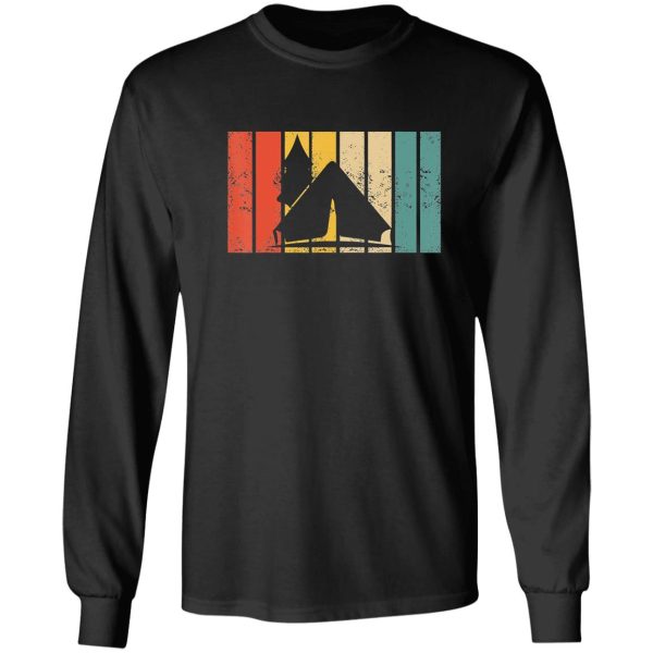 retro tent camping i outdoor campfire adventure outdoor camper funny mountain long sleeve