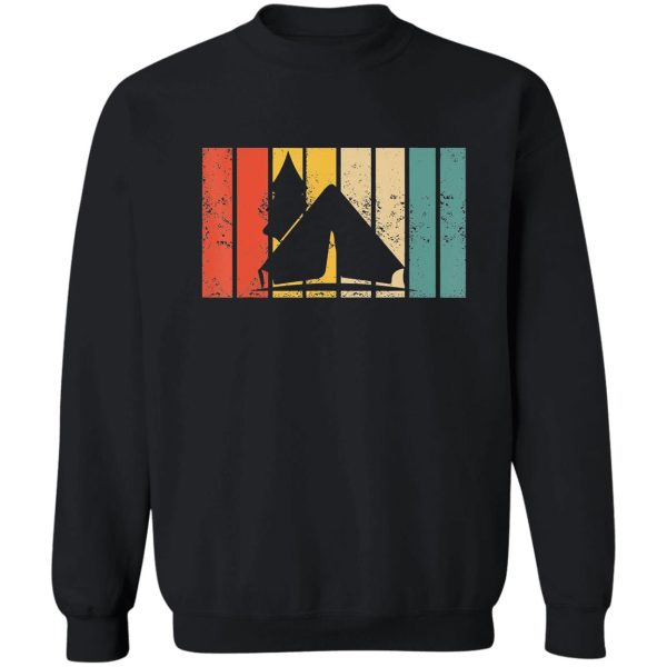 retro tent camping i outdoor campfire adventure outdoor camper funny mountain sweatshirt