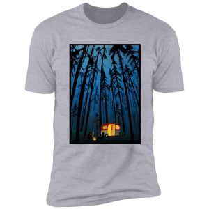 retro twilight camping shirt