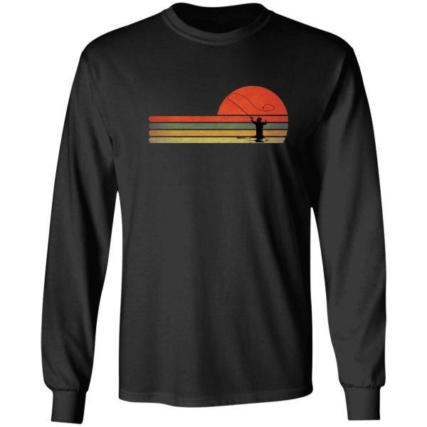 retro vintage fly fishinggift for fly fishing lovers long sleeve