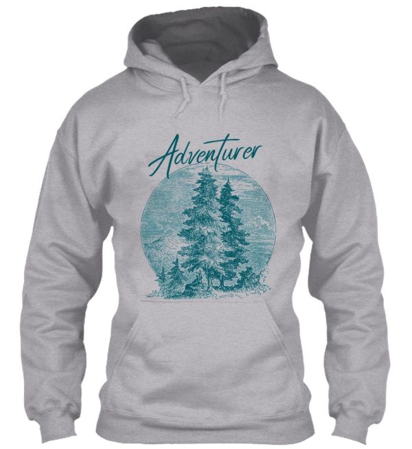 retro vintage wilderness adventurer hoodie