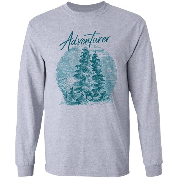 retro vintage wilderness adventurer long sleeve