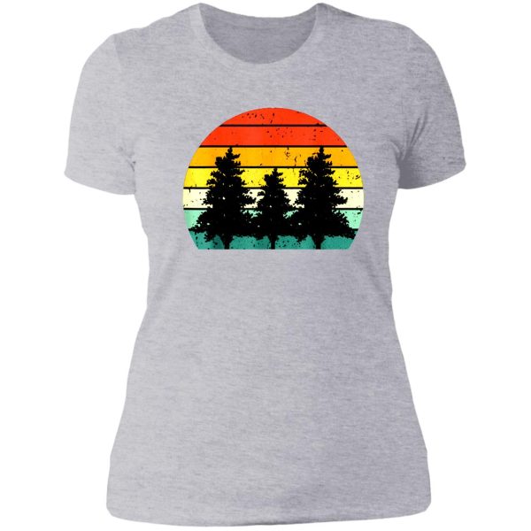 retro wilderness - outdoor lady t-shirt