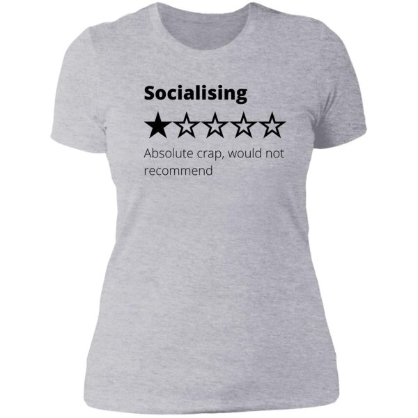 review of socialising lady t-shirt