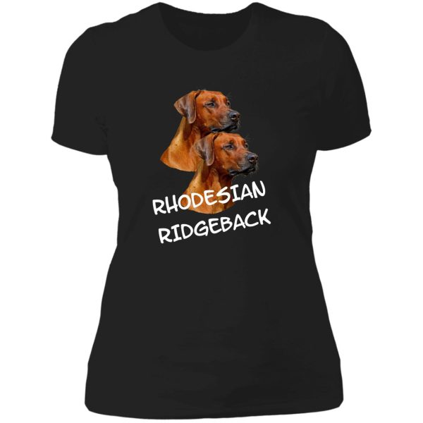rhodesian ridgeback dog lover lady t-shirt