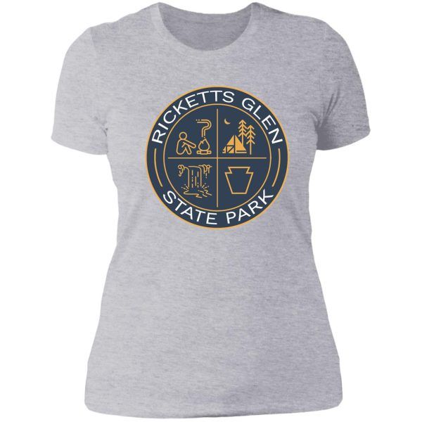 ricketts glen heraldic logo lady t-shirt