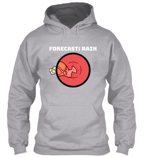 rimworld gaming hunting boomalope forecast rain funny meme indie online video game hd high quality online store hoodie