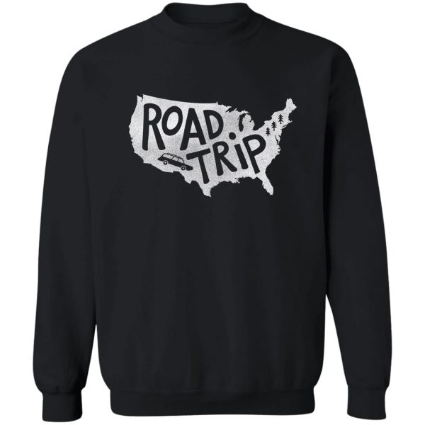 road trip usa - blue sweatshirt