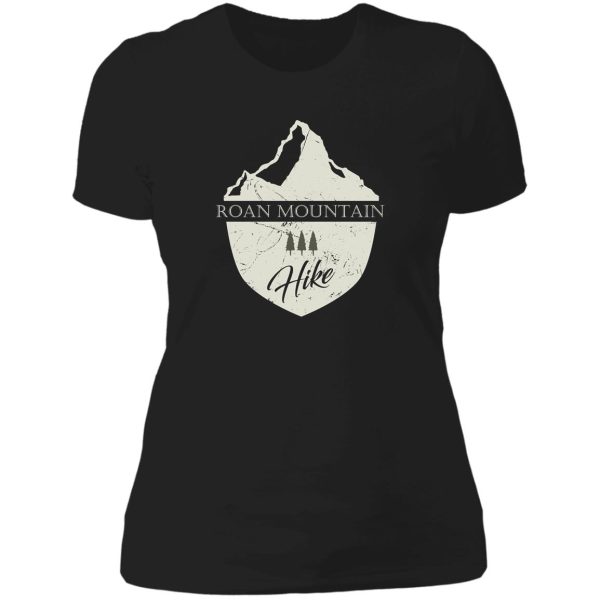 roan mountain tennessee mountain hike lady t-shirt