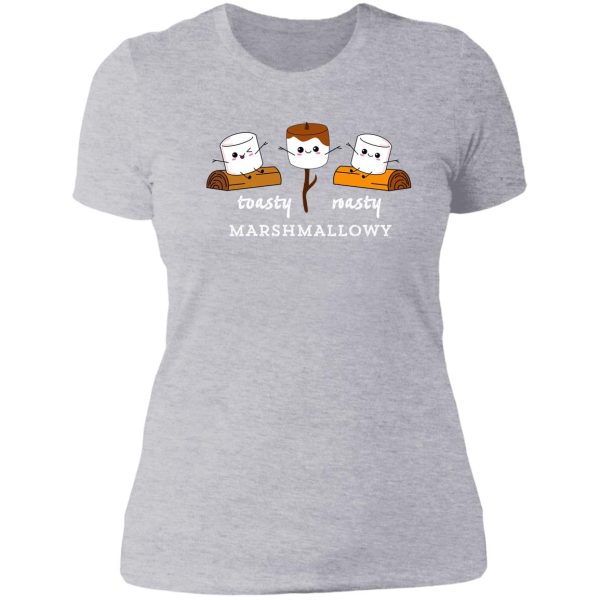 roasty toasty marshallowy lady t-shirt