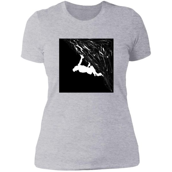 rock climber climbing lady t-shirt