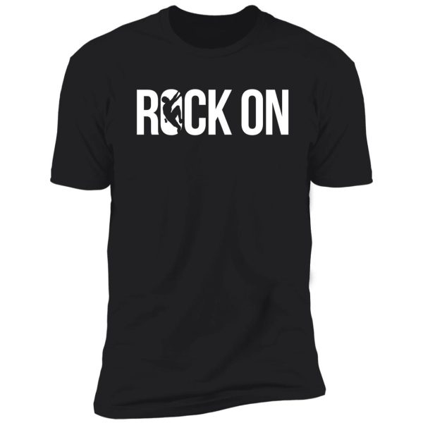 rock climber, mountain climber; rock on shirt