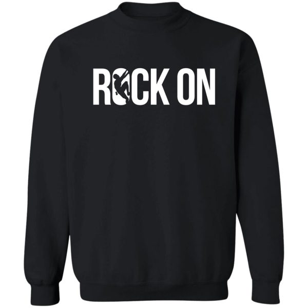 rock climber mountain climber rock on sweatshirt