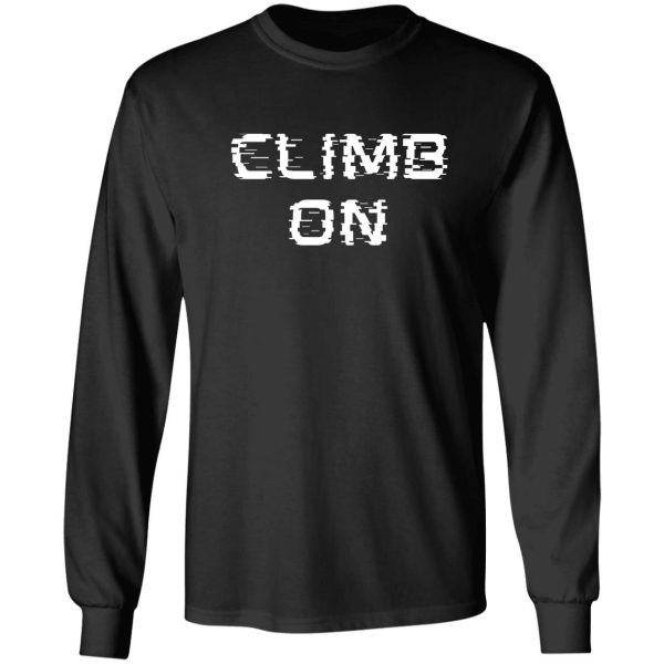 rock climbing - climb on long sleeve