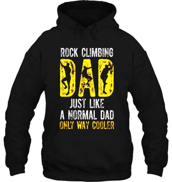 rock climbing dad hoodie