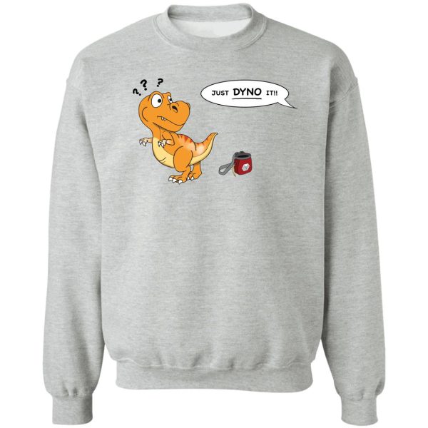 rock climbing dino dyno sweatshirt