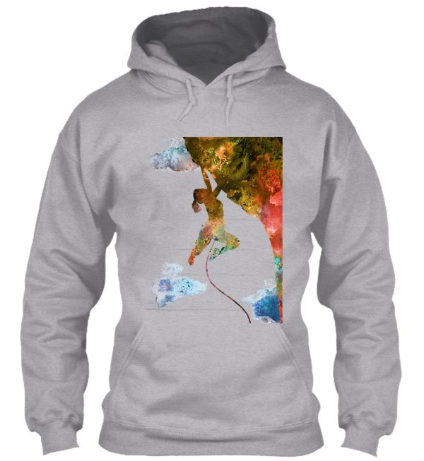 rock climbing extreme sport woman climbing woman climber hoodie