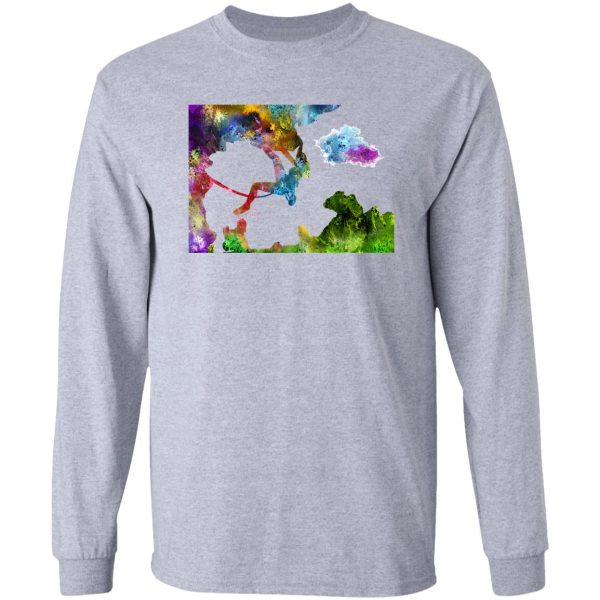 rock climbing extreme sport women watercolor rock climbing long sleeve