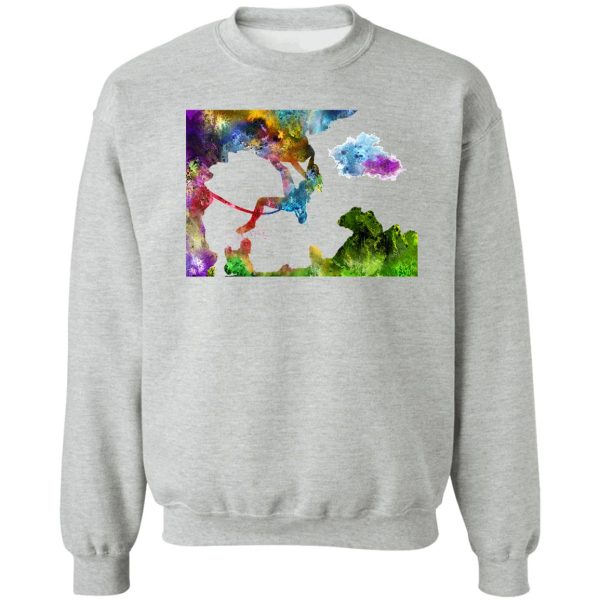 rock climbing extreme sport women watercolor rock climbing sweatshirt