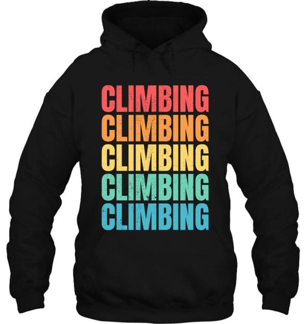 rock climbing hoodie